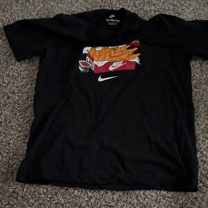 Nike Black Tee with Orange Fry Box Graphic